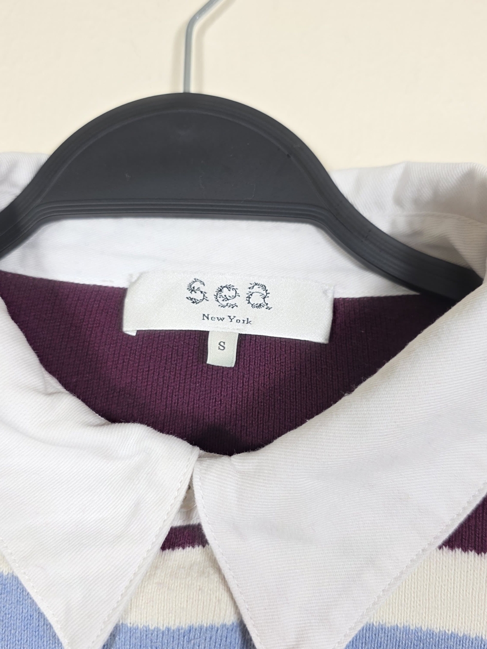 SEA NEW YORK HESTER SOLID RUGBG 95% Cotton, 5% Cashmere SWEATER SIZE S MSRP $375 - Picture 9 of 11